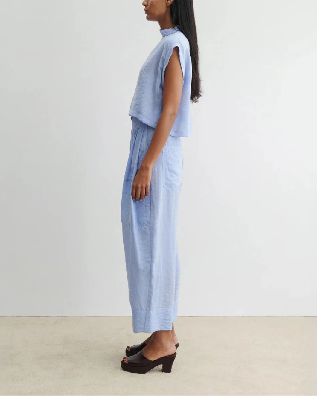 RACHEL COMEY Dini Pant Light Blue on figure side