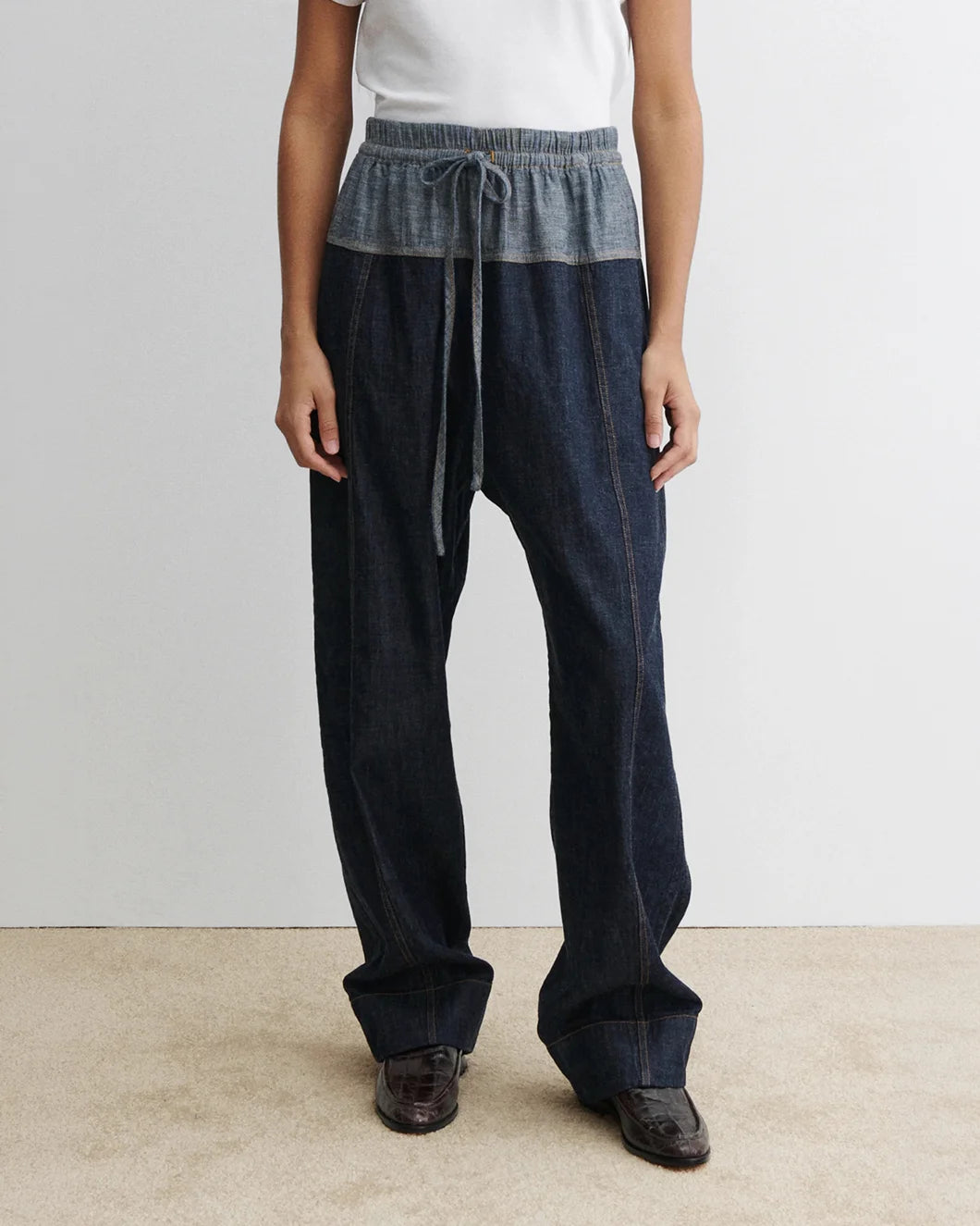 RACHEL COMEY ennu pant indigo on figure front 2