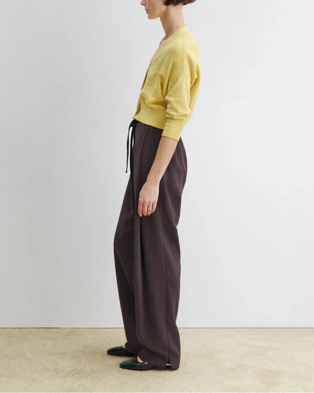 RACHEL COMEY gimlette top limoncello on figure side