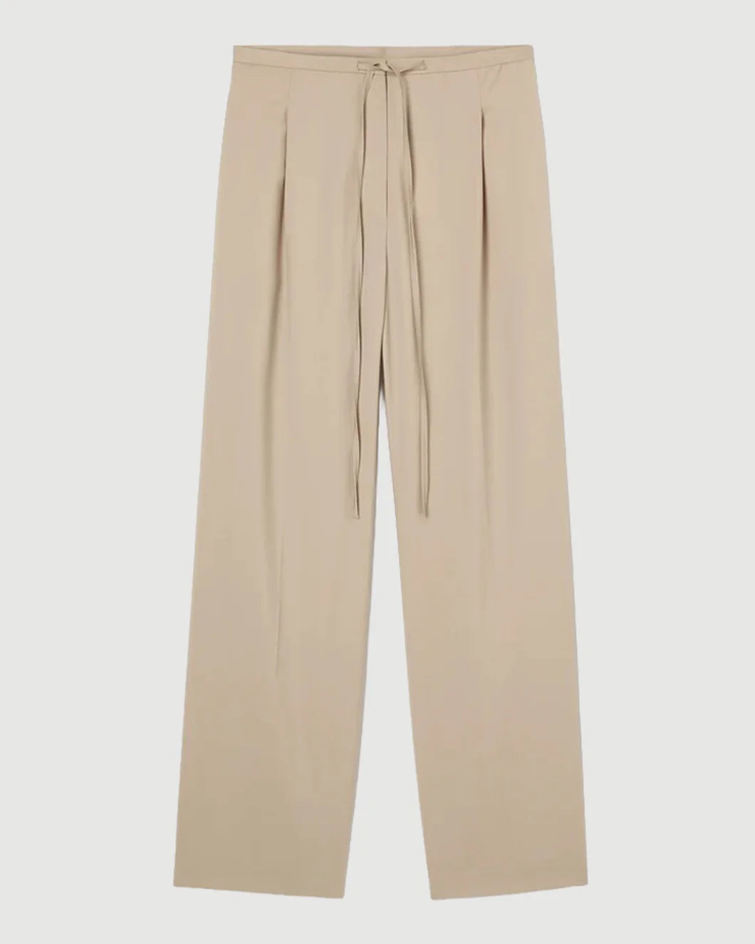 ROHE Relaxed Drawstring Trousers-Beige isolated