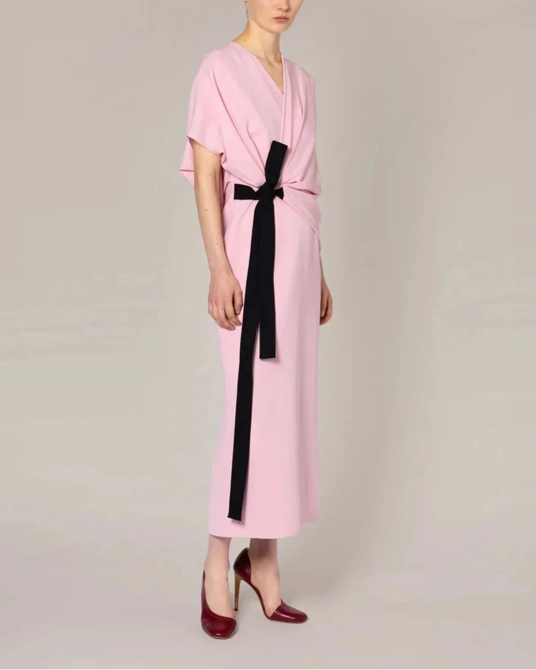 ROKSANDA desona dress pink on figure side