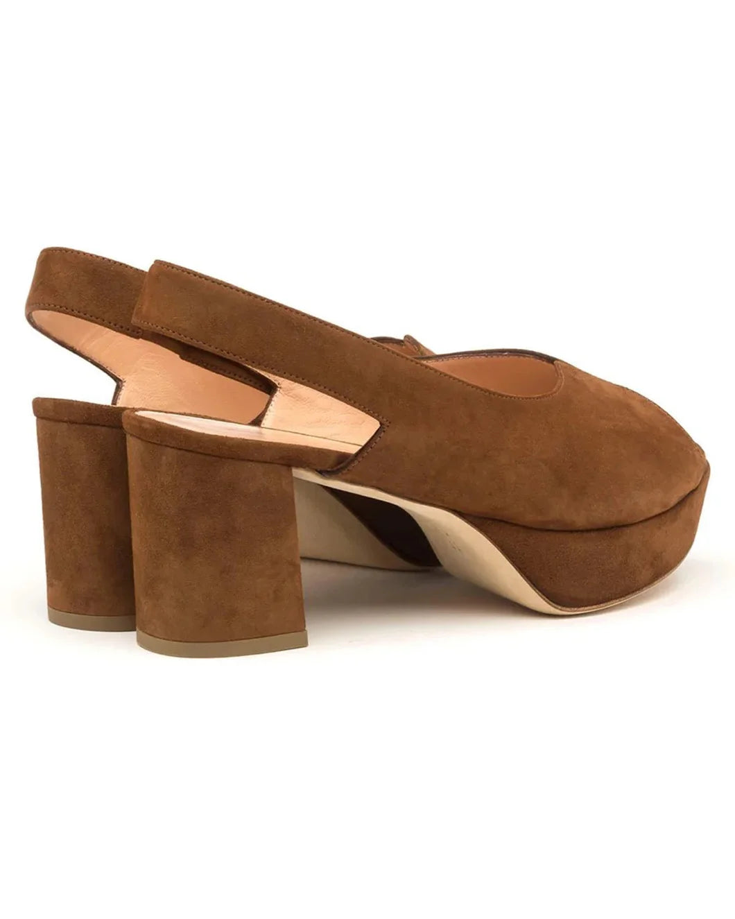RUPERT SANDERSON marconi heel ganache suede pair back