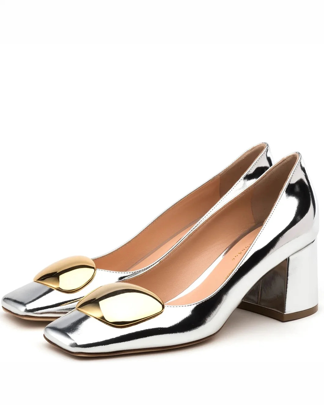 RUPERT SANDERSON Naxos Pump Silver side