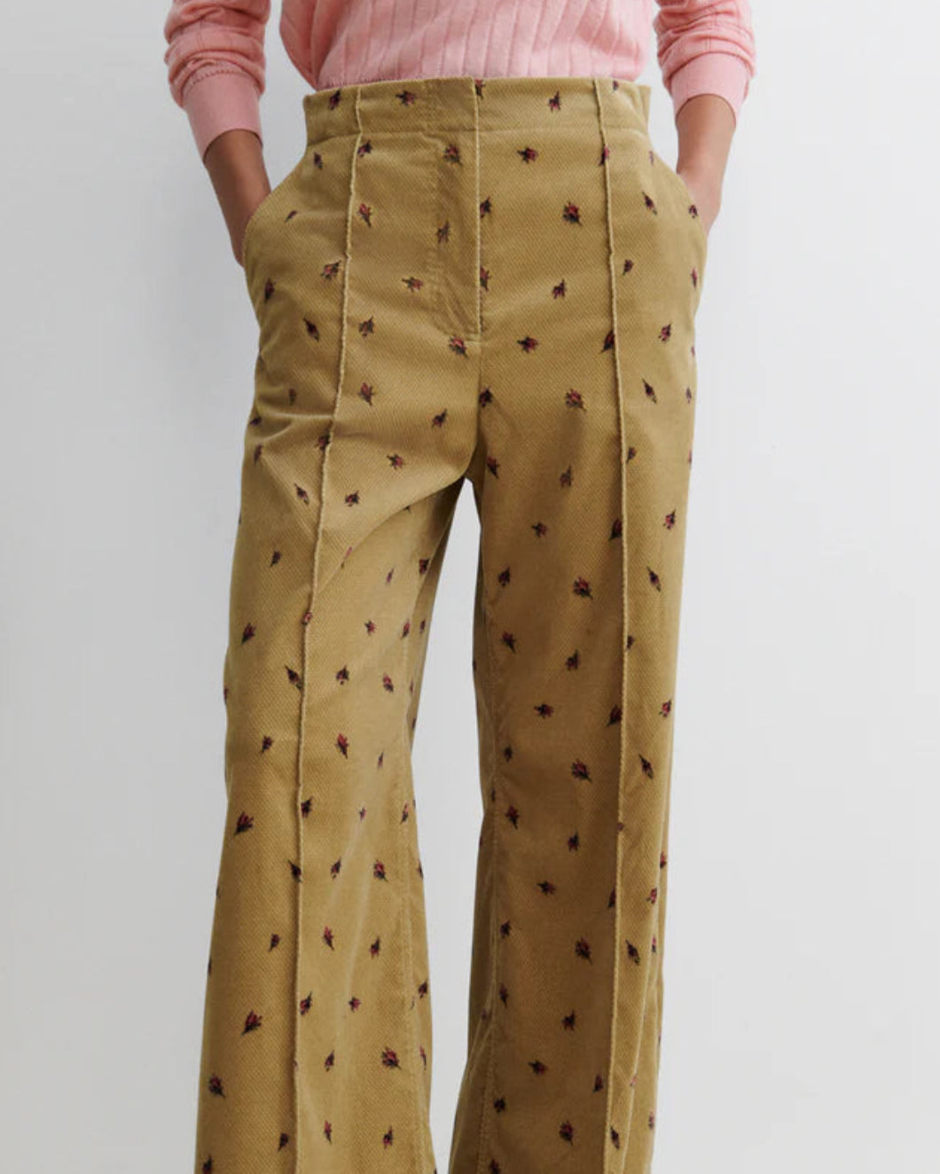 Rachel Comey Barros Pant Khaki On Fig Front2
