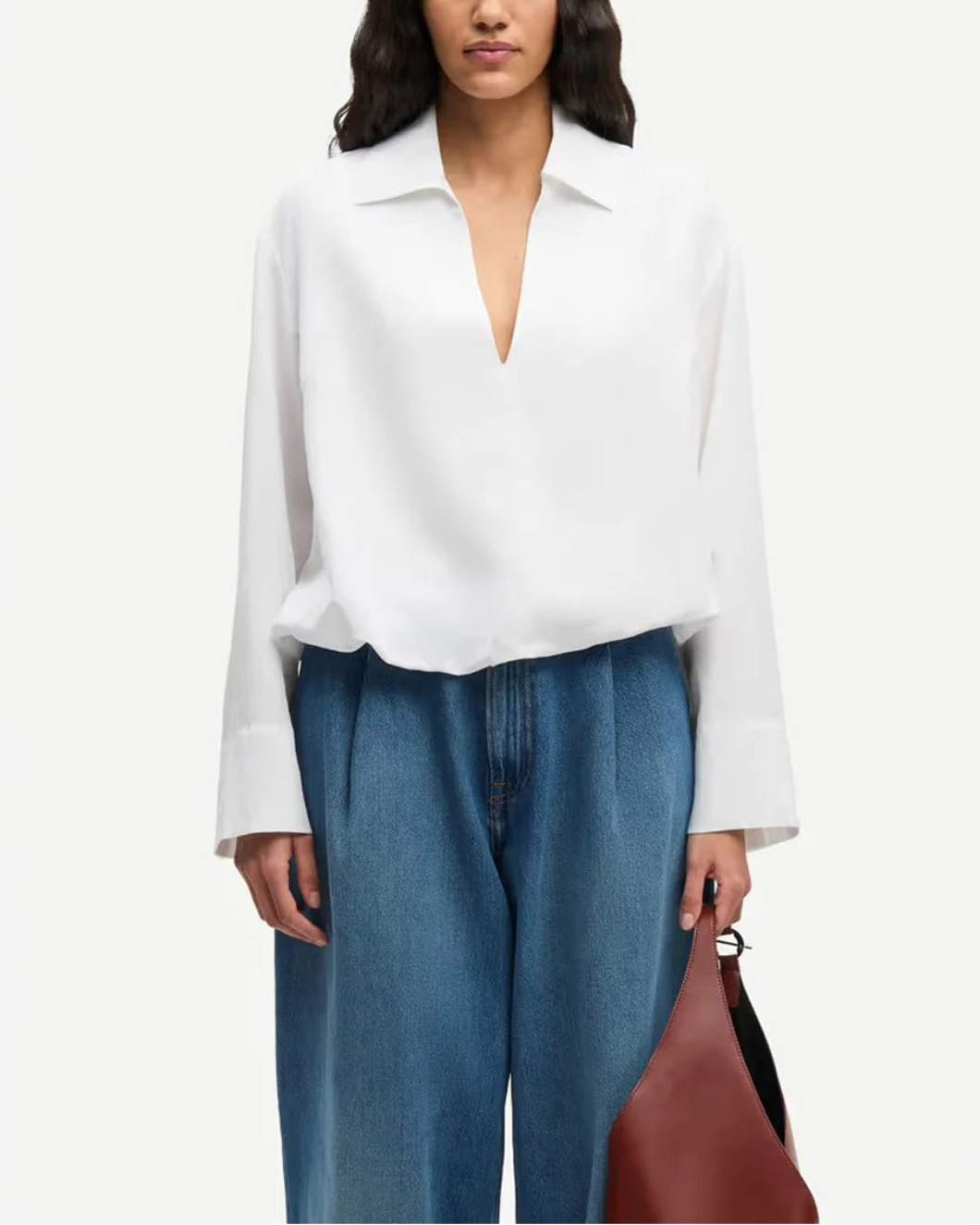 SAMSOE SAMSOE Sadaphne Shirt white on figure front