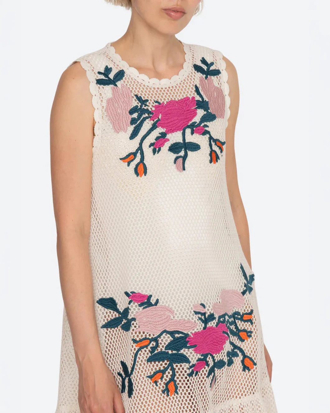SEA NY Carmela dress on figure front detail