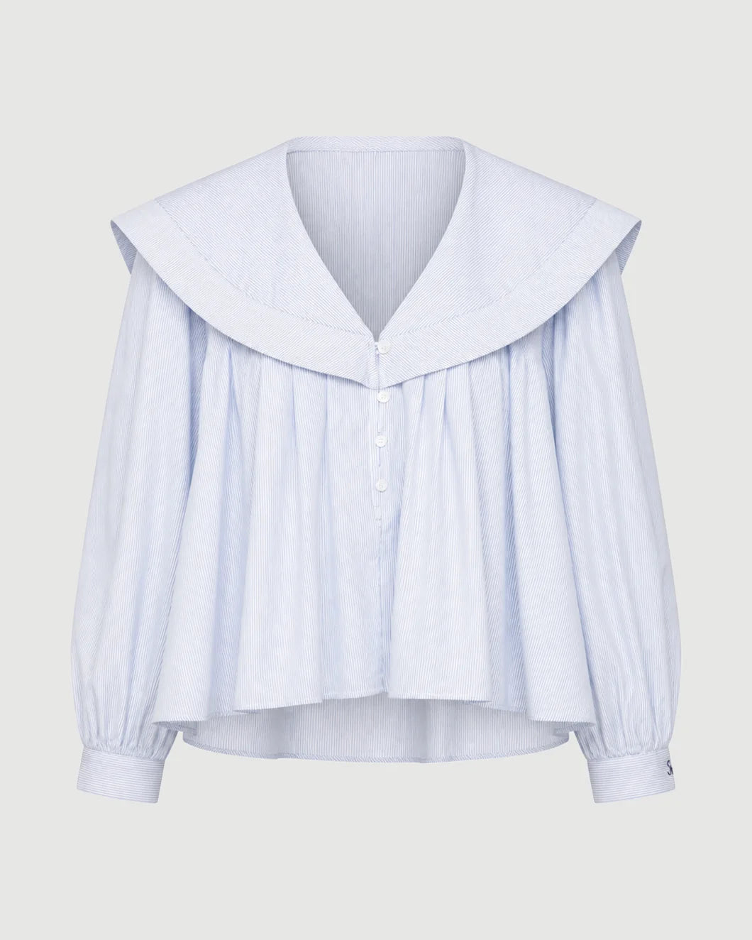 SEA NY Odessa top blue/white striped