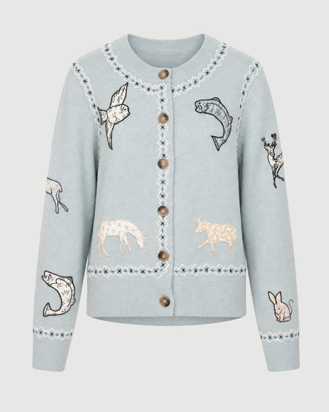 SEA NY Winslow Cardigan blue isolated