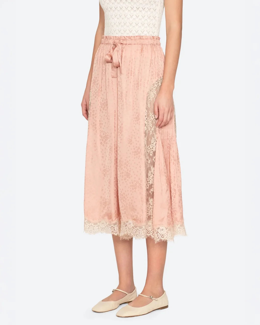 SEA NY ethel pants pink on figure front