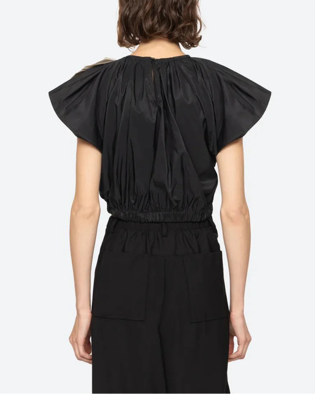 SEA NY laurie top black on figure back