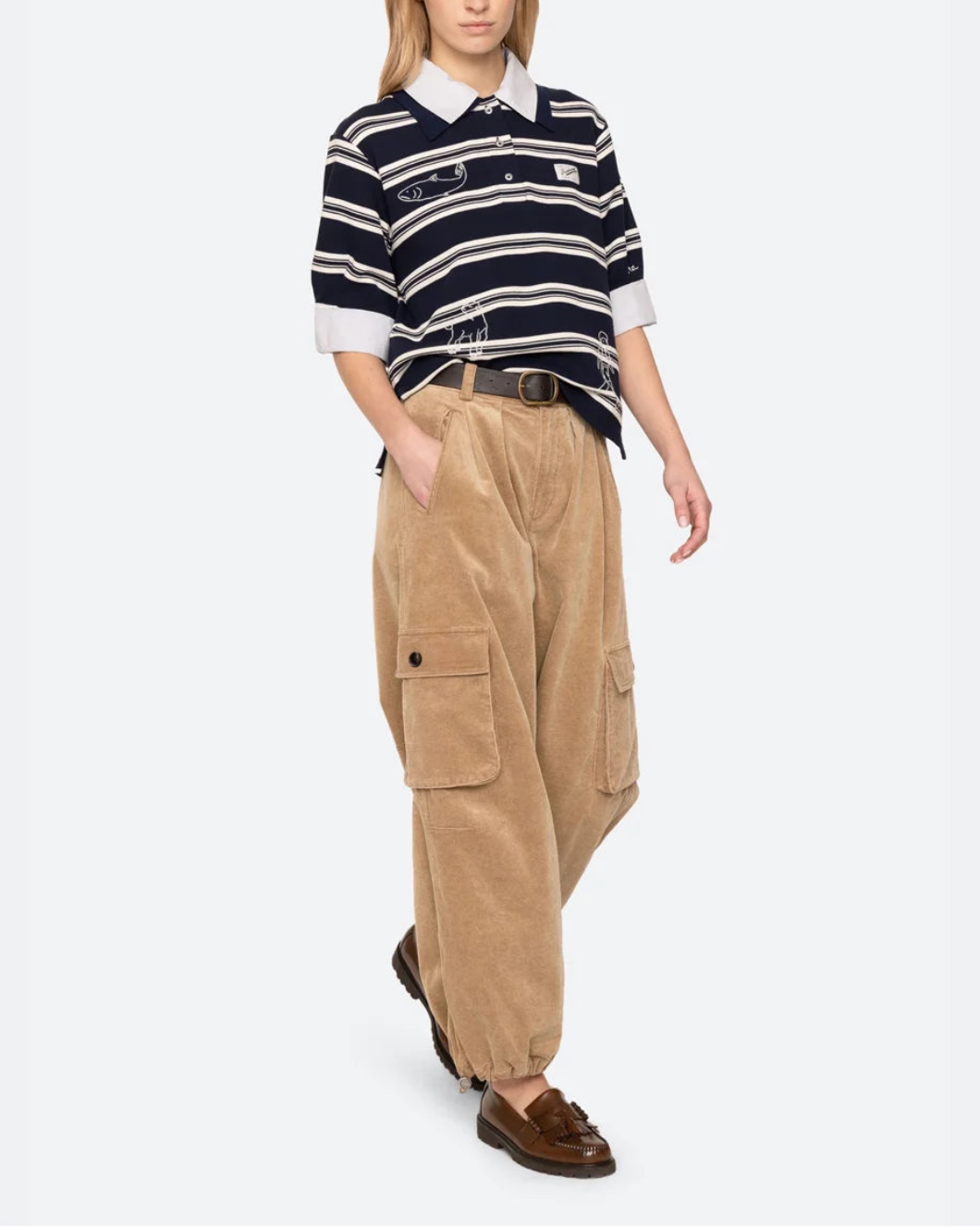 SEA NY Mina Double Layer Polo on figure front 1