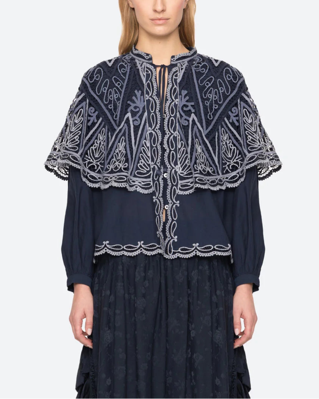 SEA NY Vali Cape Top on figure front