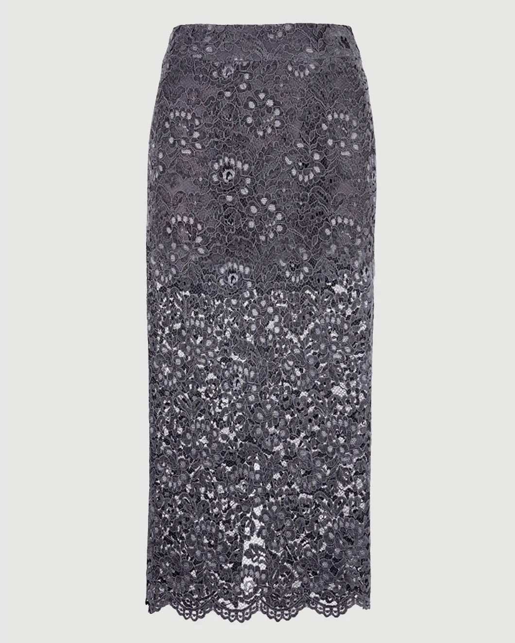 SMYTHE Lace Pencil Skirt Graphite isolated