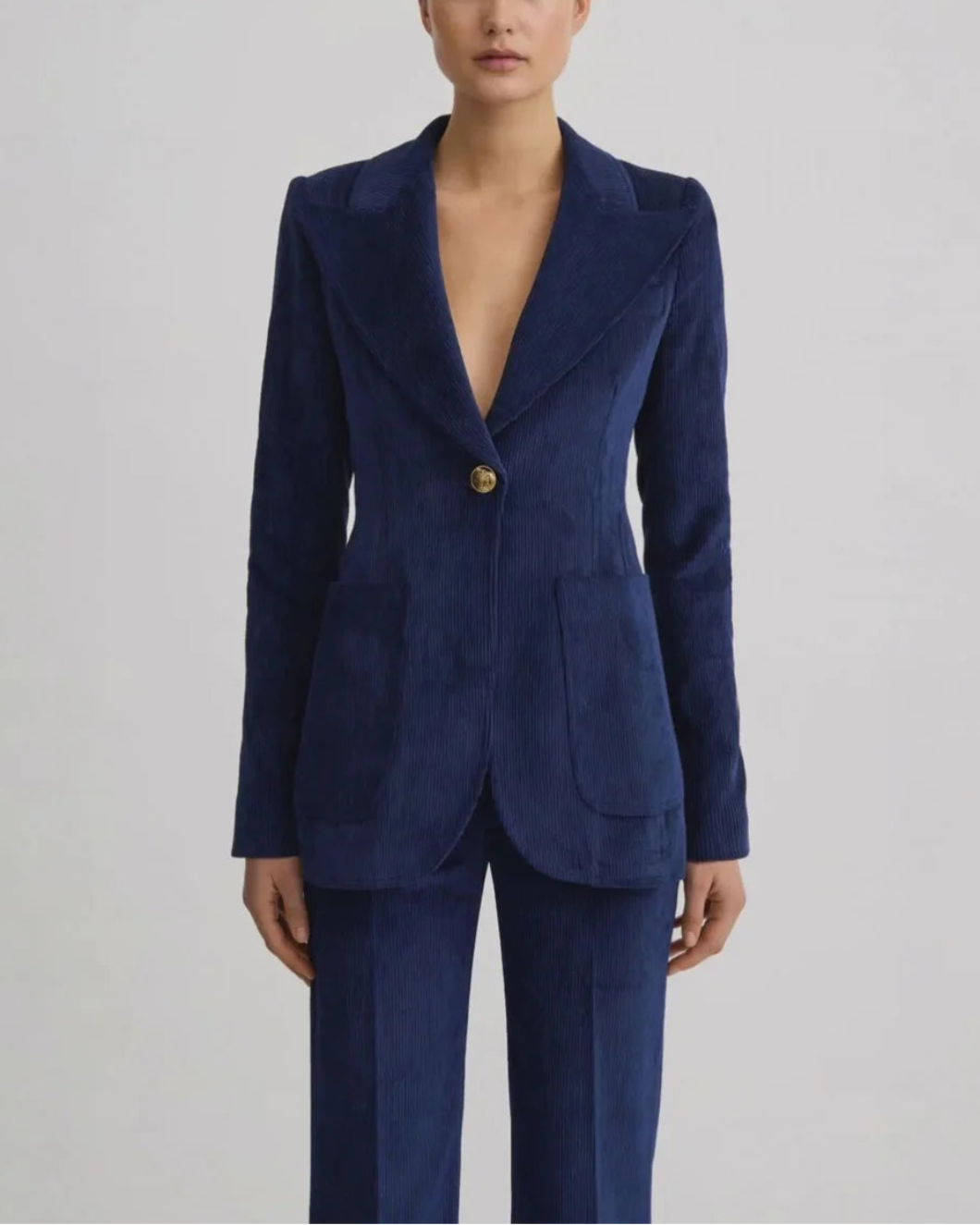 SMYTHE Patch Pocket Birkin Blazer on figure front 1