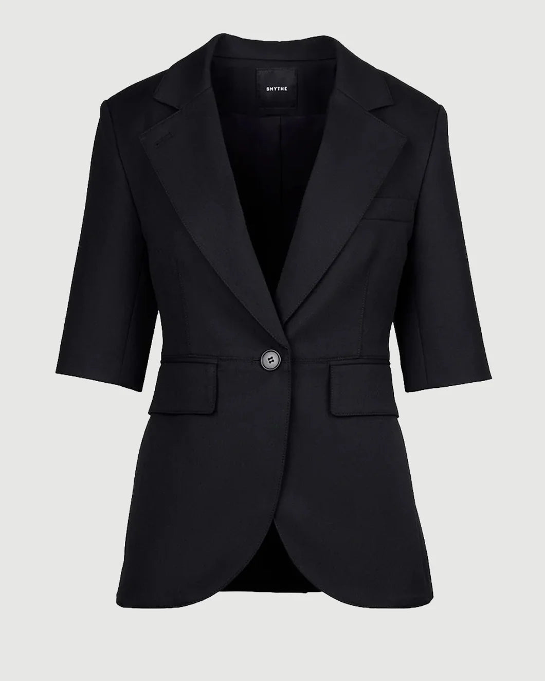 SMYTHE Short Sleeve Seamed Blazer isolated