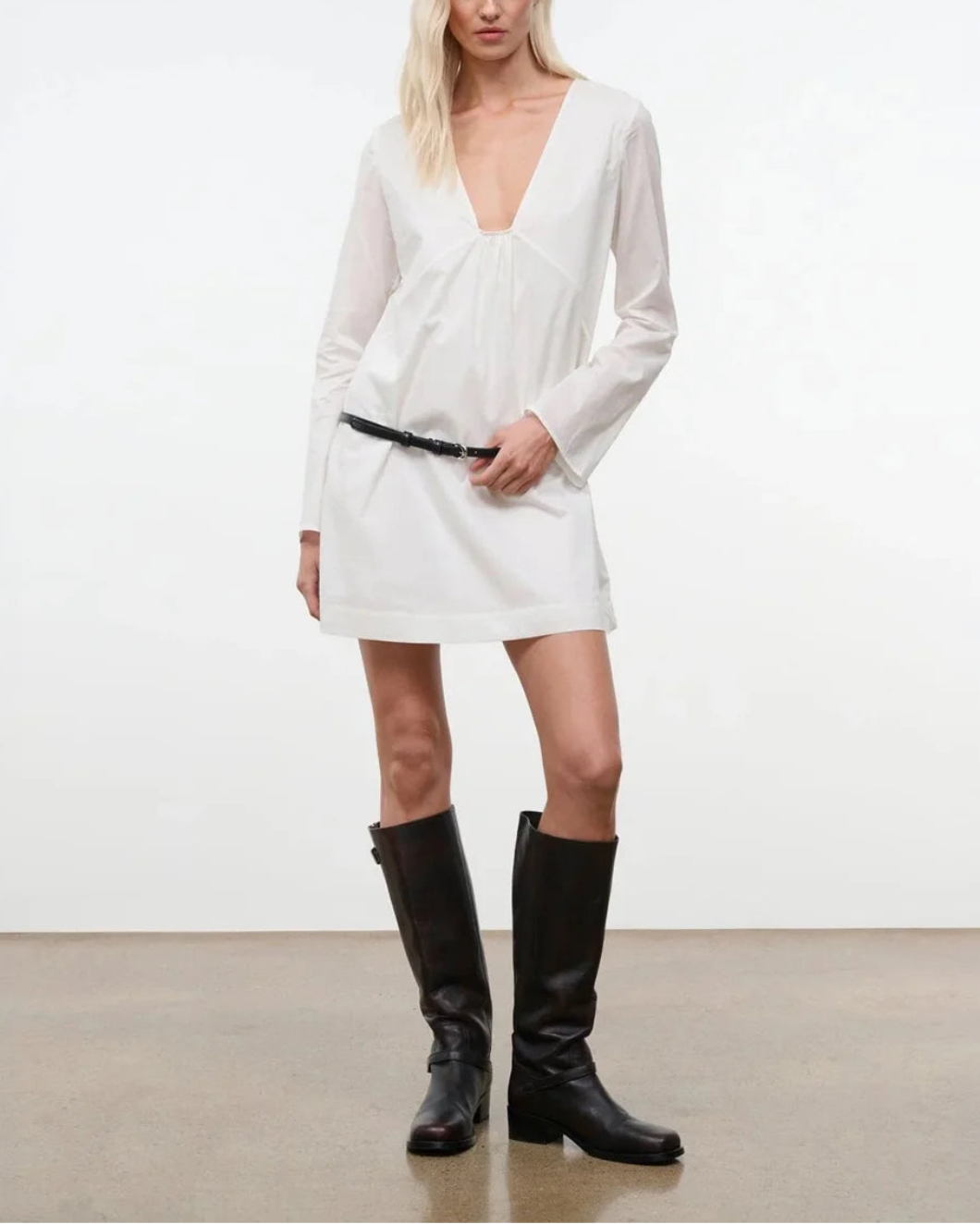 staud white dress STAUD, Vivi Dress in Ivory, Size XS