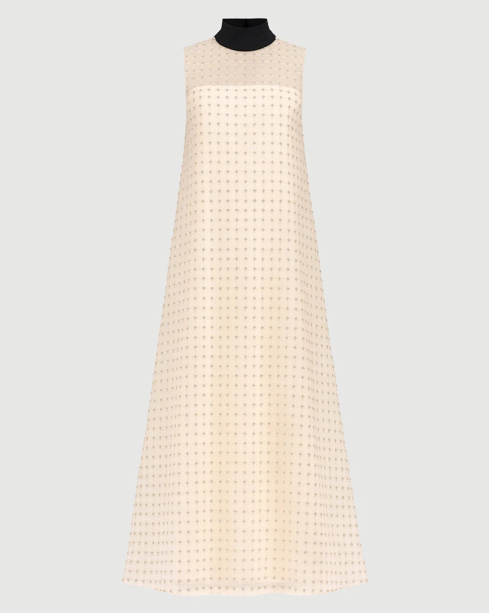 fitted lace wedding dress Staud Albee Dress Stardust