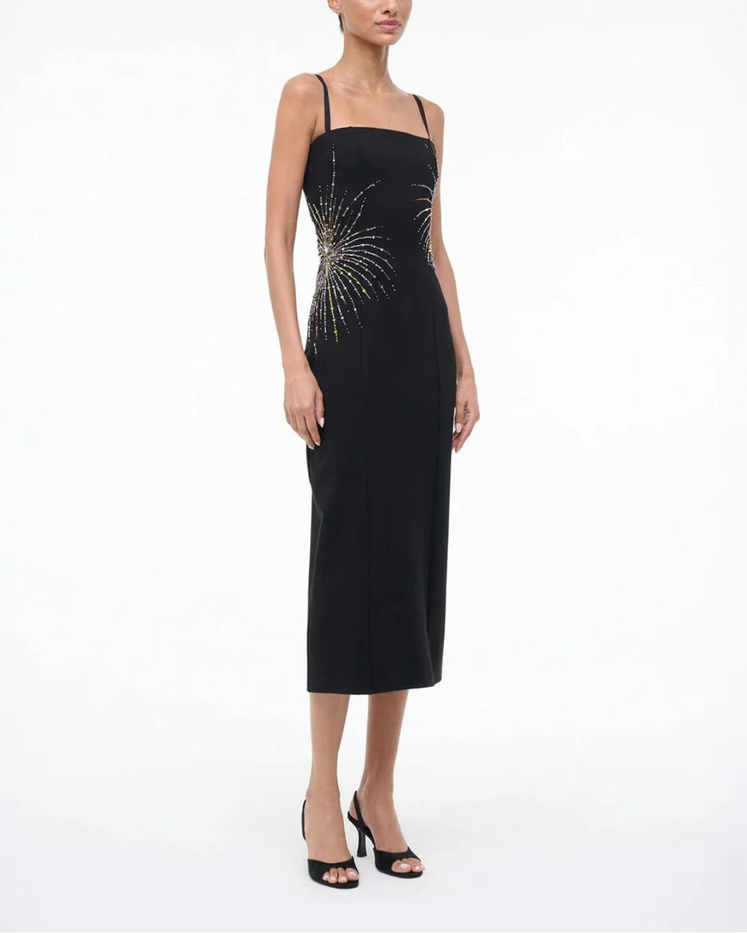 STAUD britney dress firework on figure side