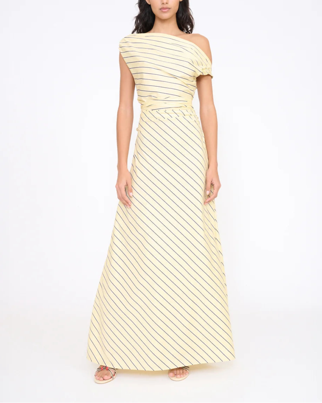 STAUD phare dress monday stripe on figure front