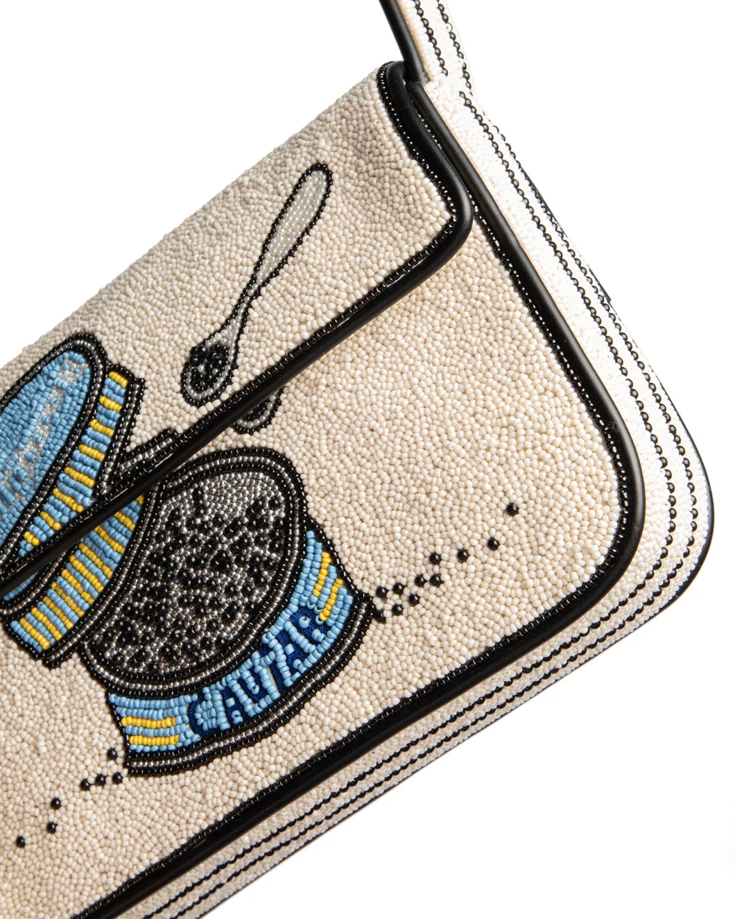 STAUD tommy beaded bag caviar dreams detail