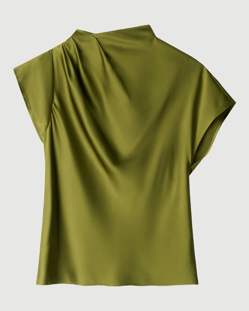 STAUD Davina Silk Top pear isolated