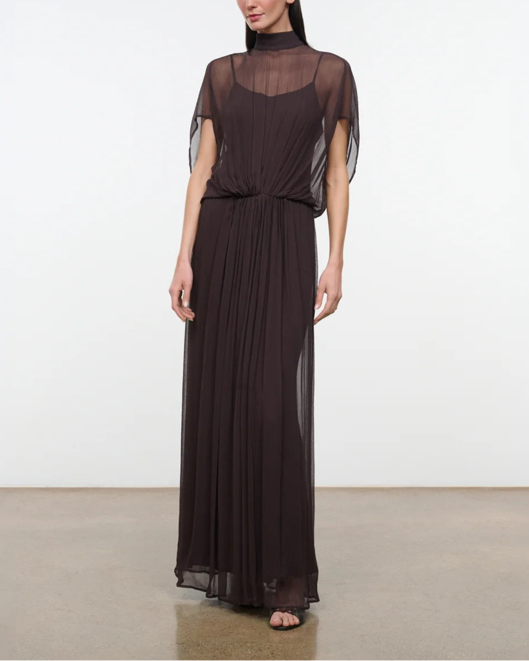 STAUD Viviana Dress earth on figure front