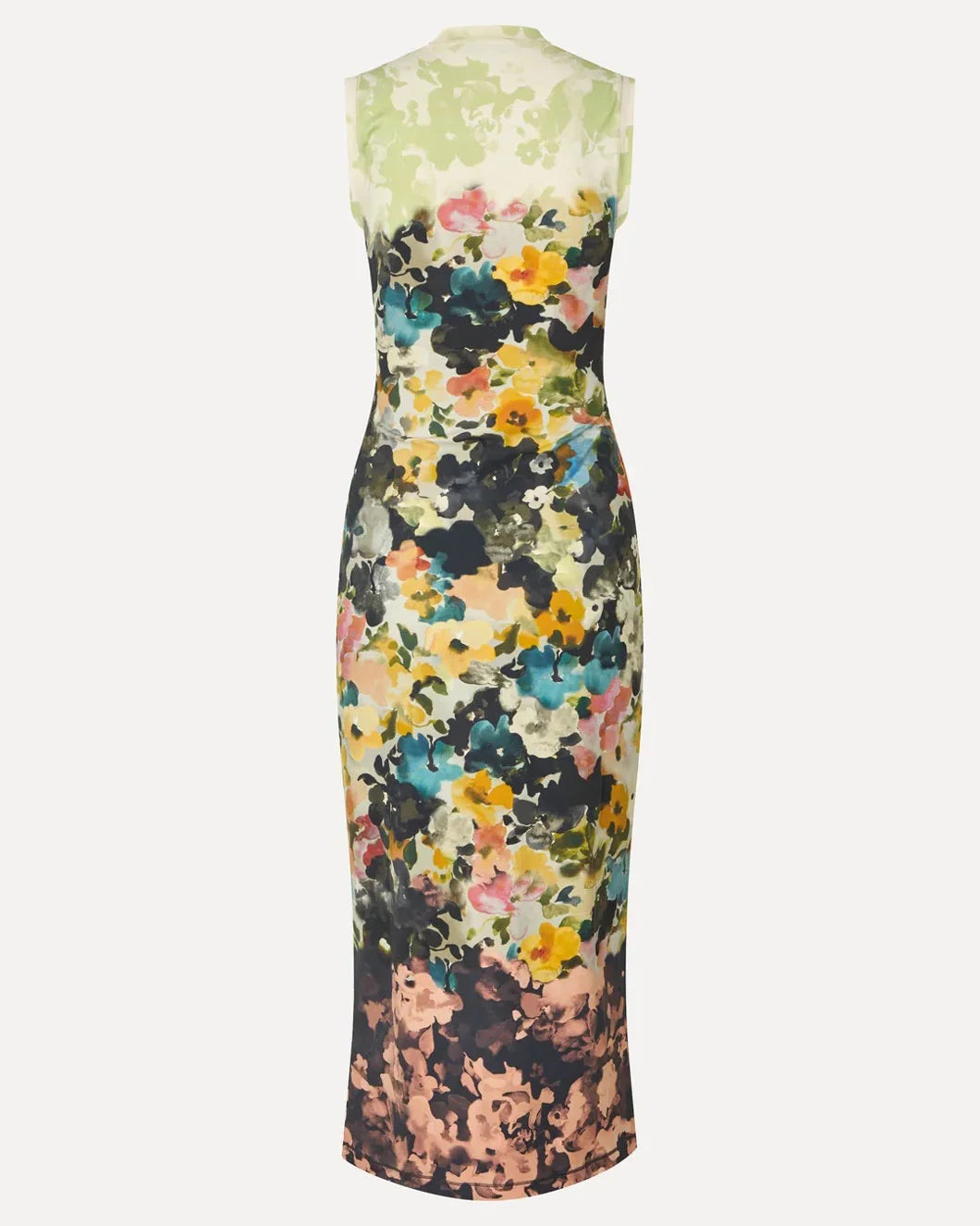 STINE GOYA Elastic Tank Crewneck Dress Echoes in Flowers back