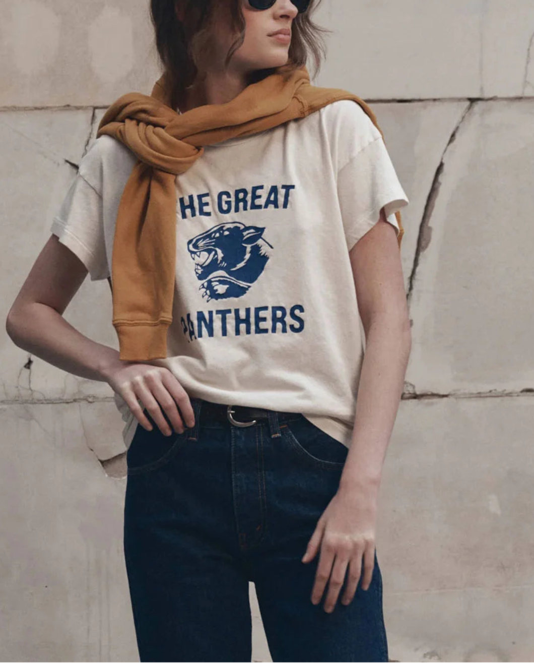 THE GREAT The Boxy Crew w/ Growling Panther Graphic on figure front