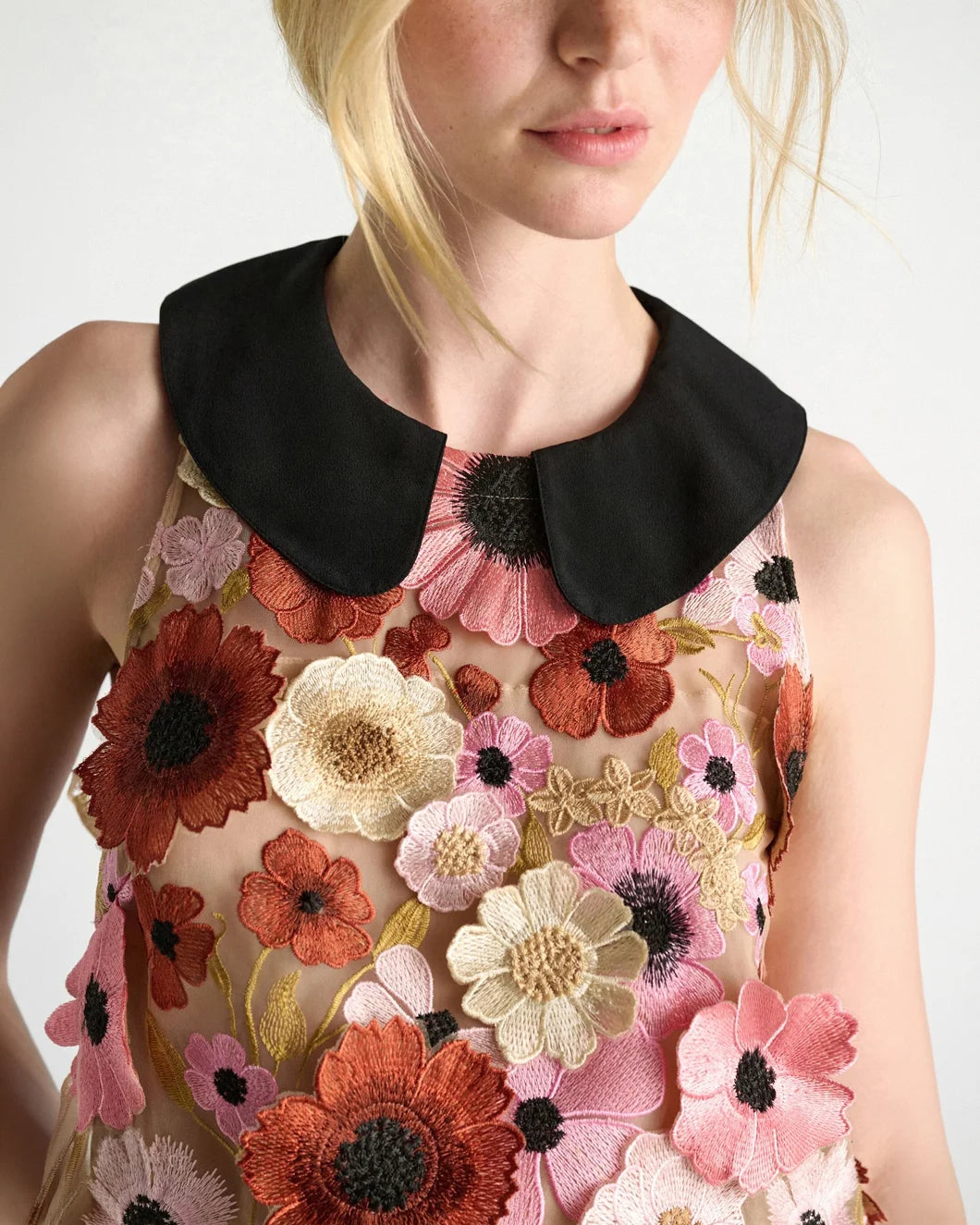 TWP Blooming Meadow Top on figure front detail