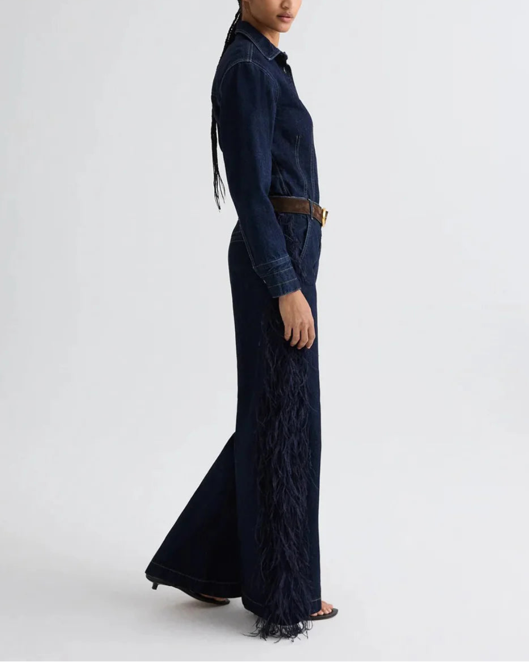 TWP mott st jean feathers dark wash on figure side