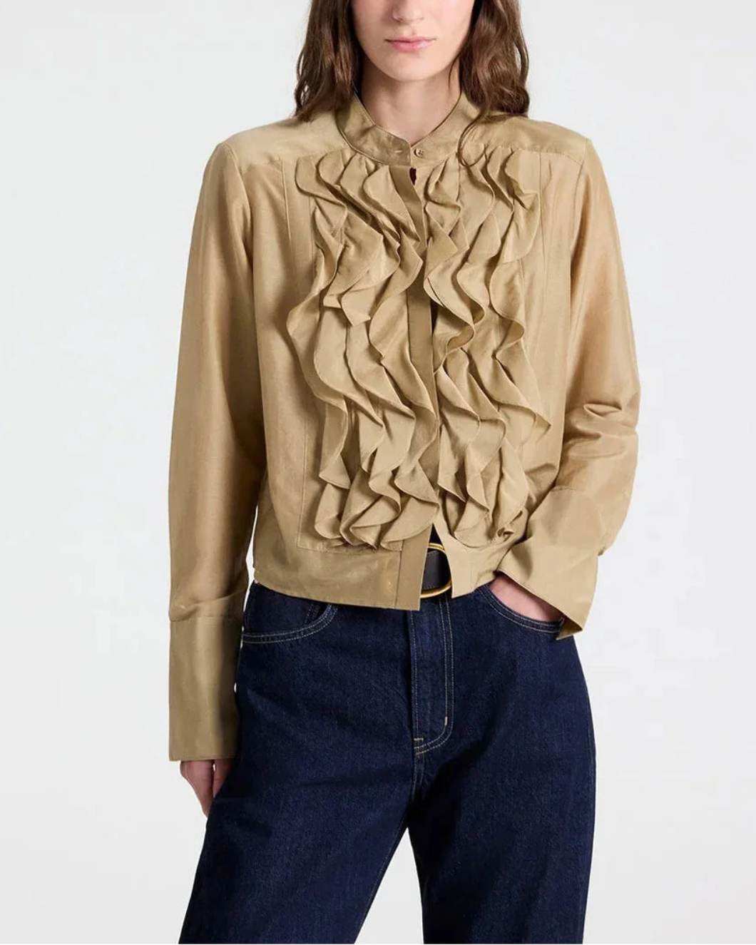 TWP Patti top kelp on figure front 1