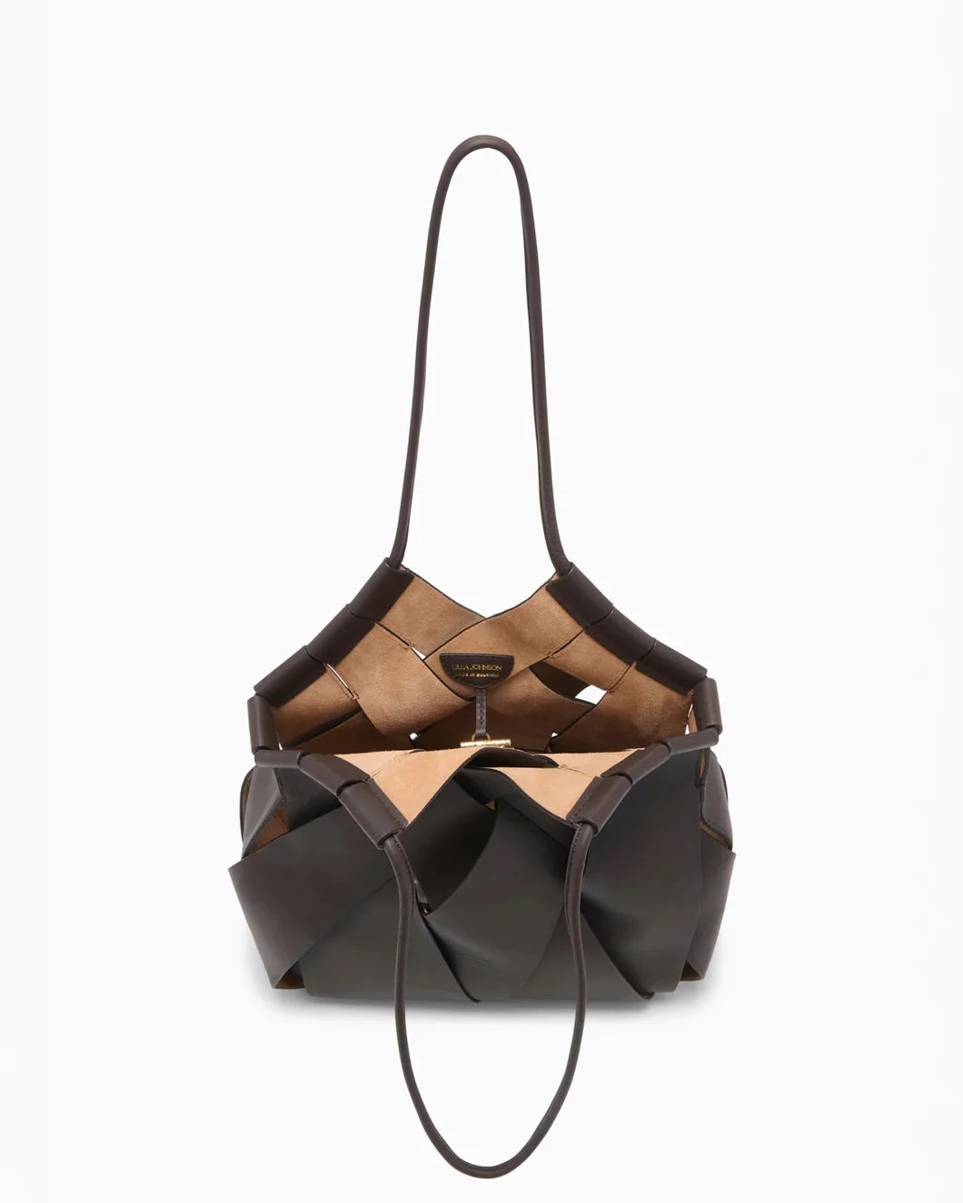 ULLA JOHNSON Charlotte Shoulder Bag Wenge front detail