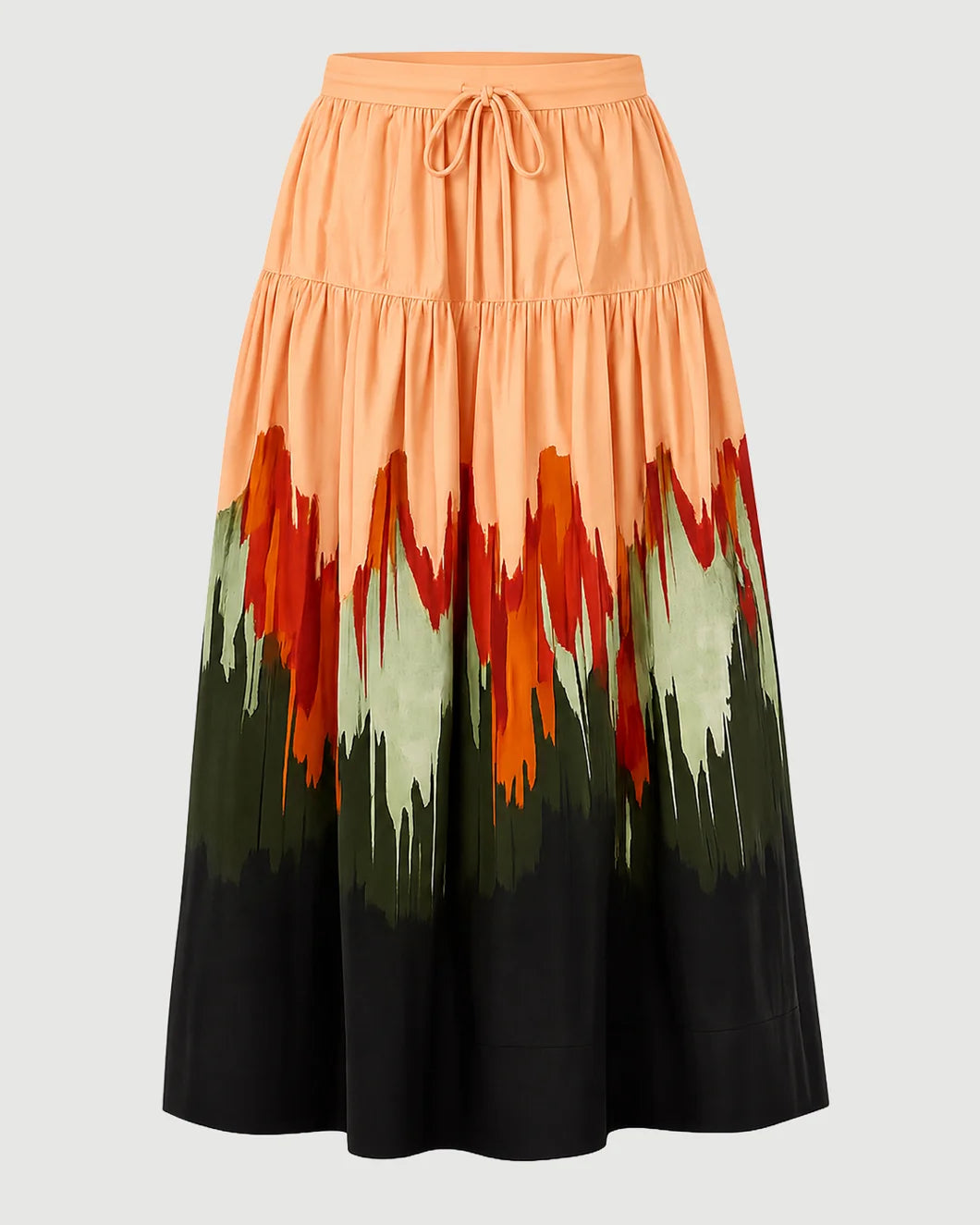 ULLA JOHNSON theodora cotton skirt multi front isolated