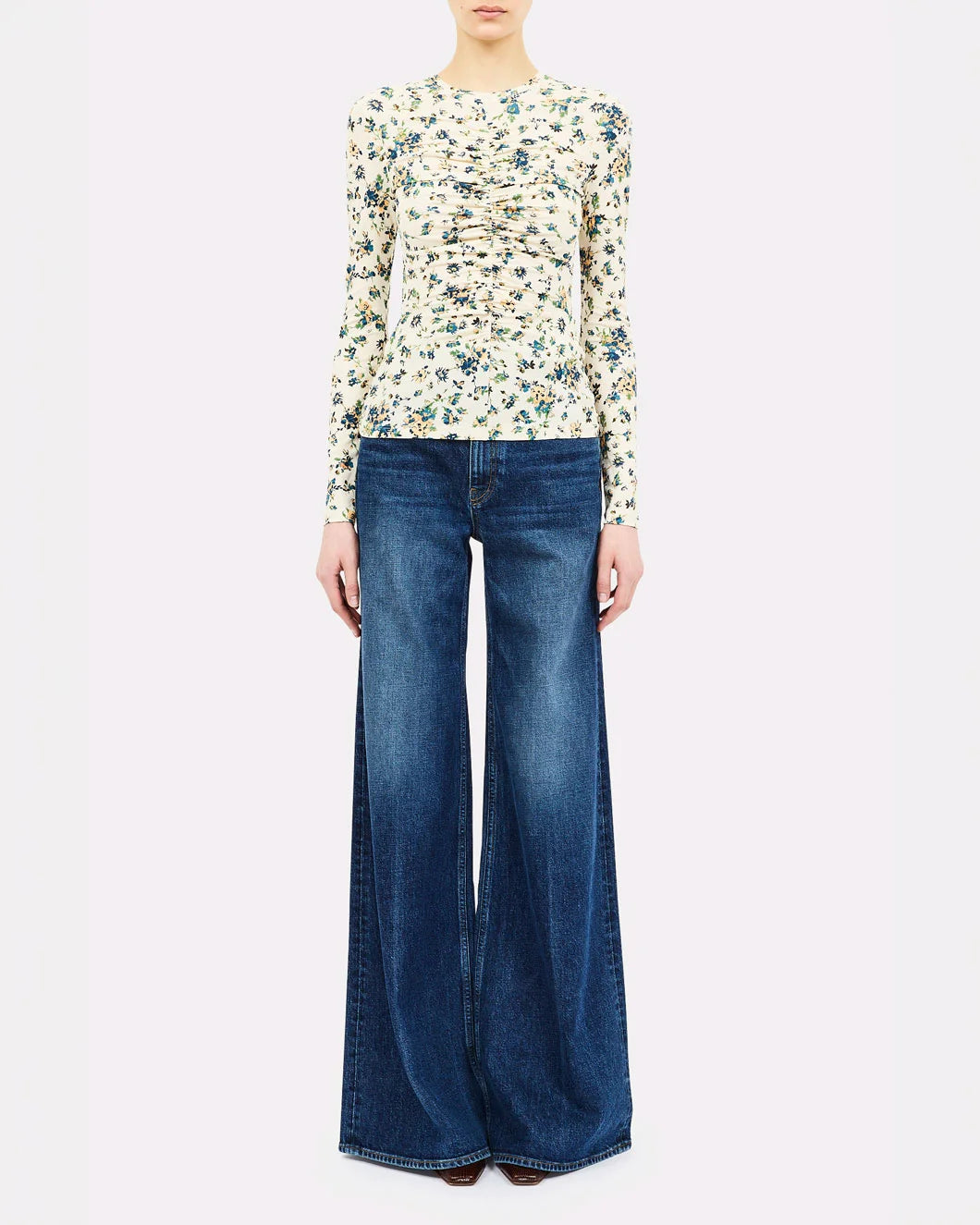 ULLA JOHNSON Asha Jersey Top on figure front