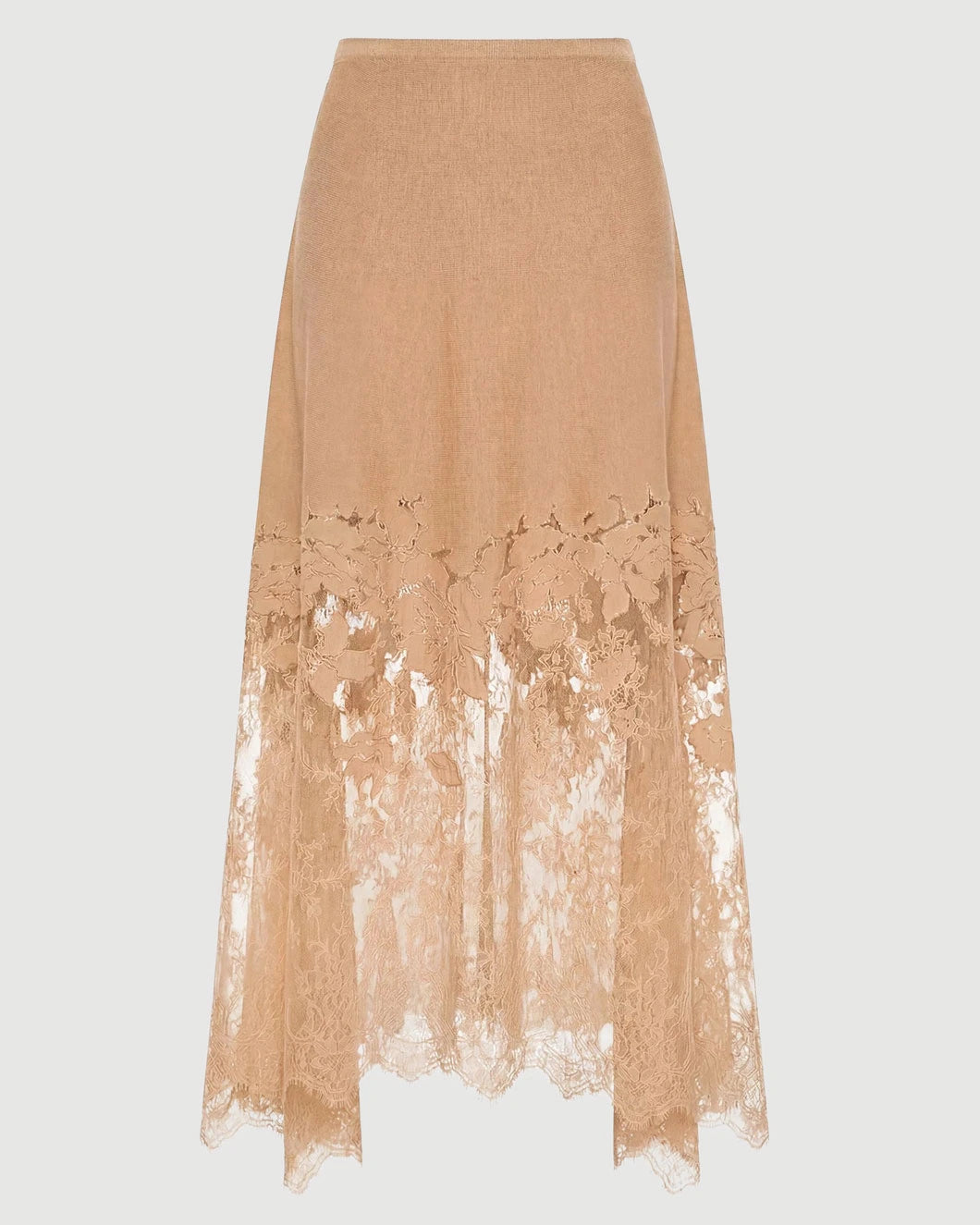 ULLA JOHNSON Josina Lace Midi Skirt isolated