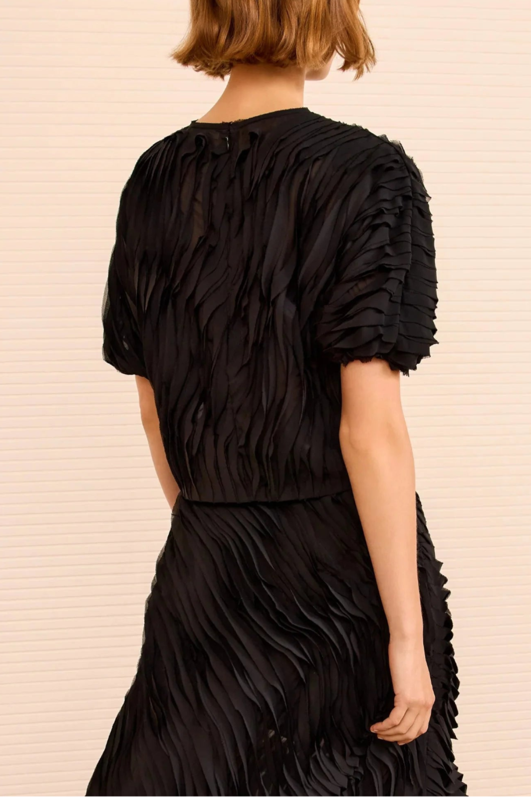 ULLA JOHNSON vaydaa top black on figure back