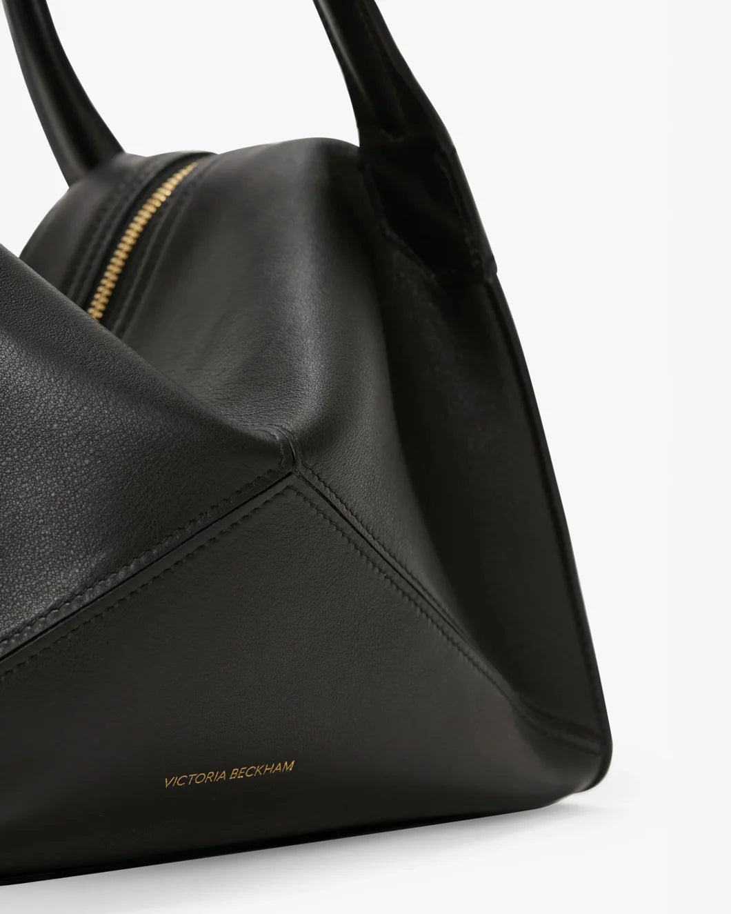 VICTORIA BECKHAM Victoria Plié Bag In Black Leather detail 1