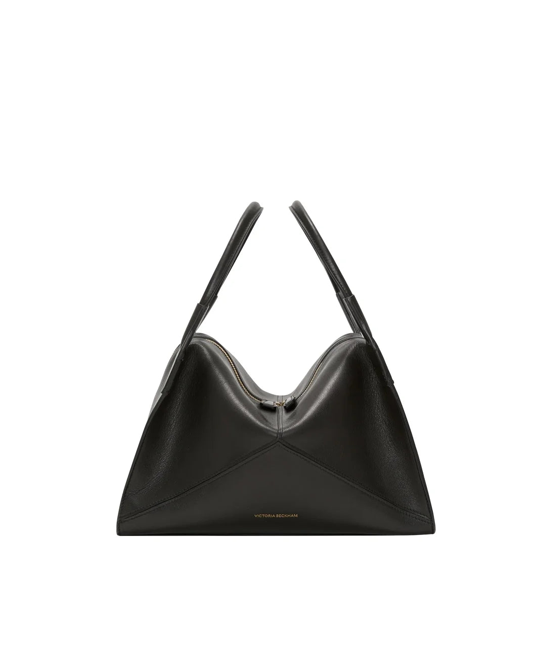 VICTORIA BECKHAM Victoria Plié Bag In Black Leather isolated
