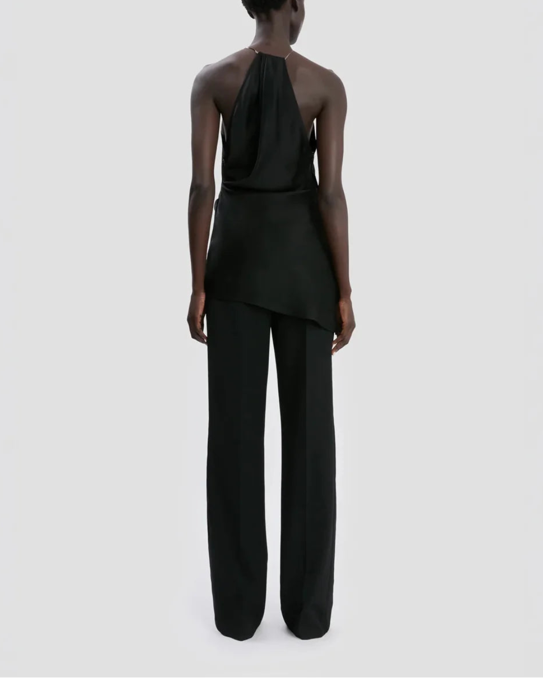 VICTORIA BECKHAM chain cami top black on figure back