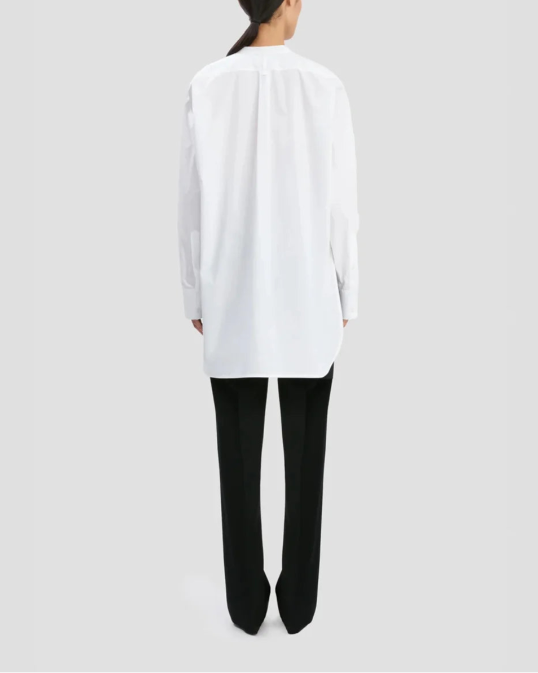 VICTORIA BECKHAM double bib detail shirt white on figure back