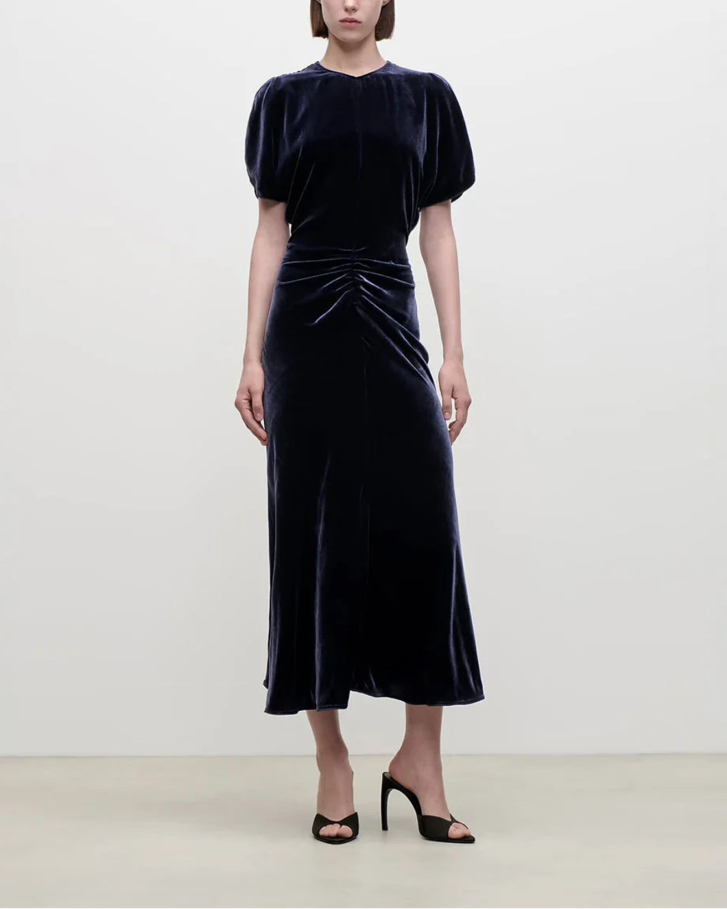 VICTORIA BECKHAM Bela Midi Dress on figure front