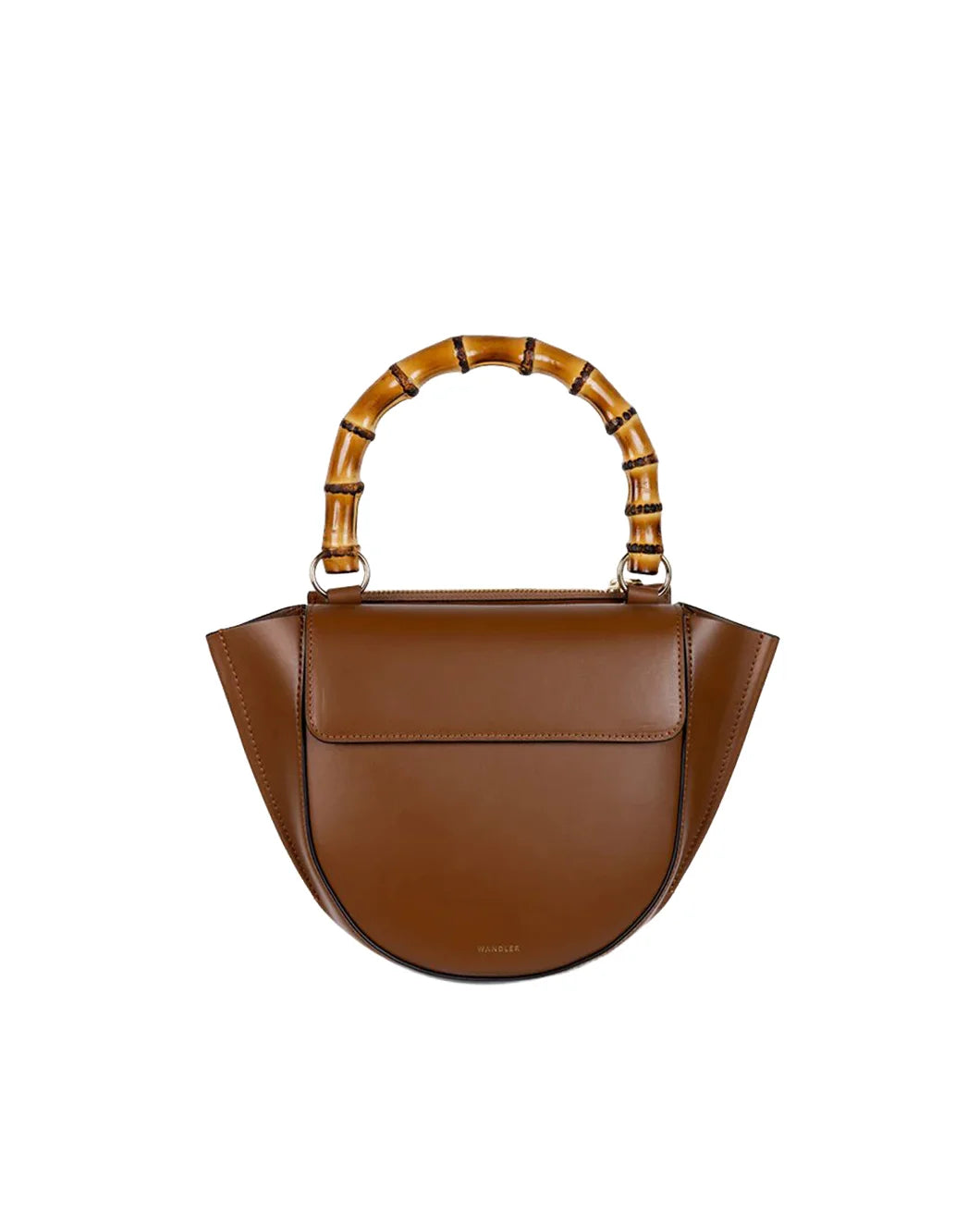 WANDLER hortensia bag mini saddle bamboo front 