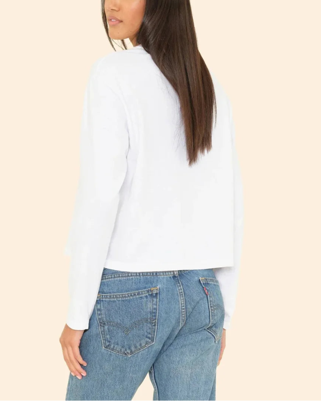 XIRENA terrance tee white on figure back