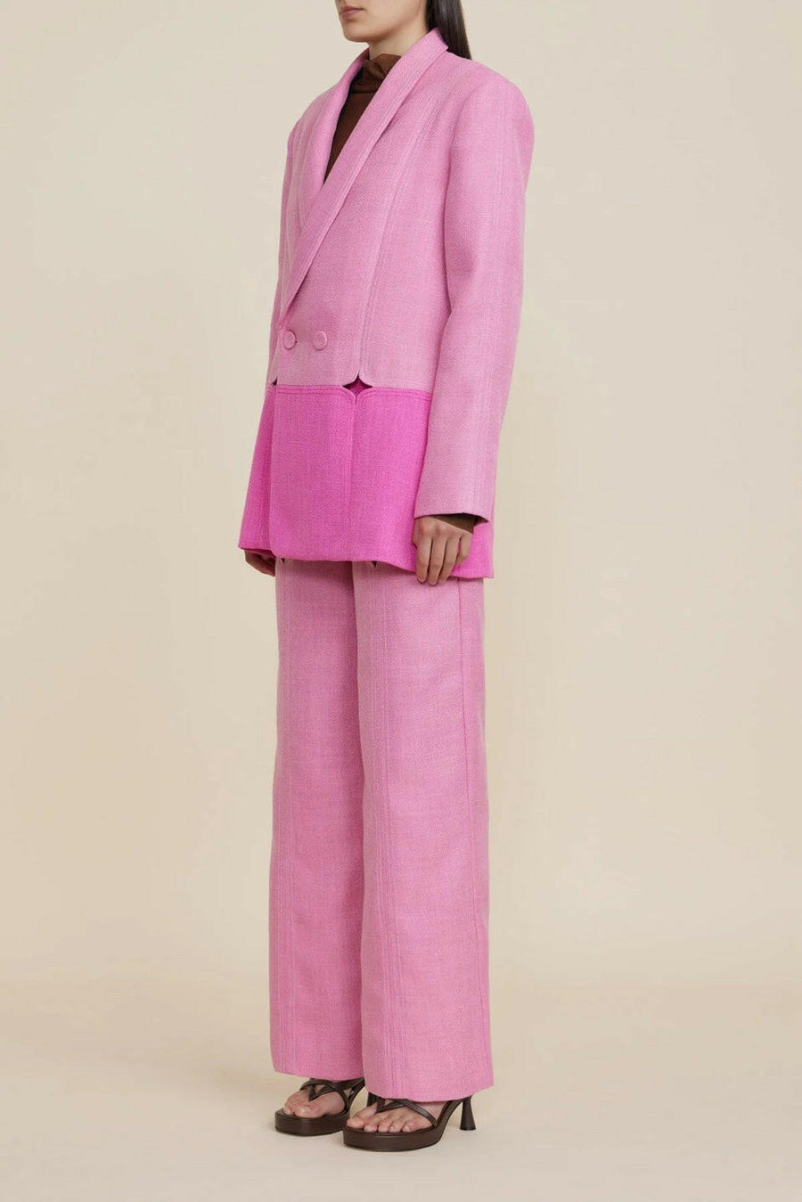 acler ashmore jacket pink figure side