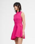 acler rowe mini dress azalea pink dress on figure side