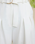 acler strathmere pant white figure detail