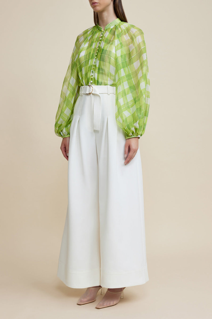acler strathmere pant white figure side