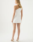 aje adelua ruffle mini dress white figure back