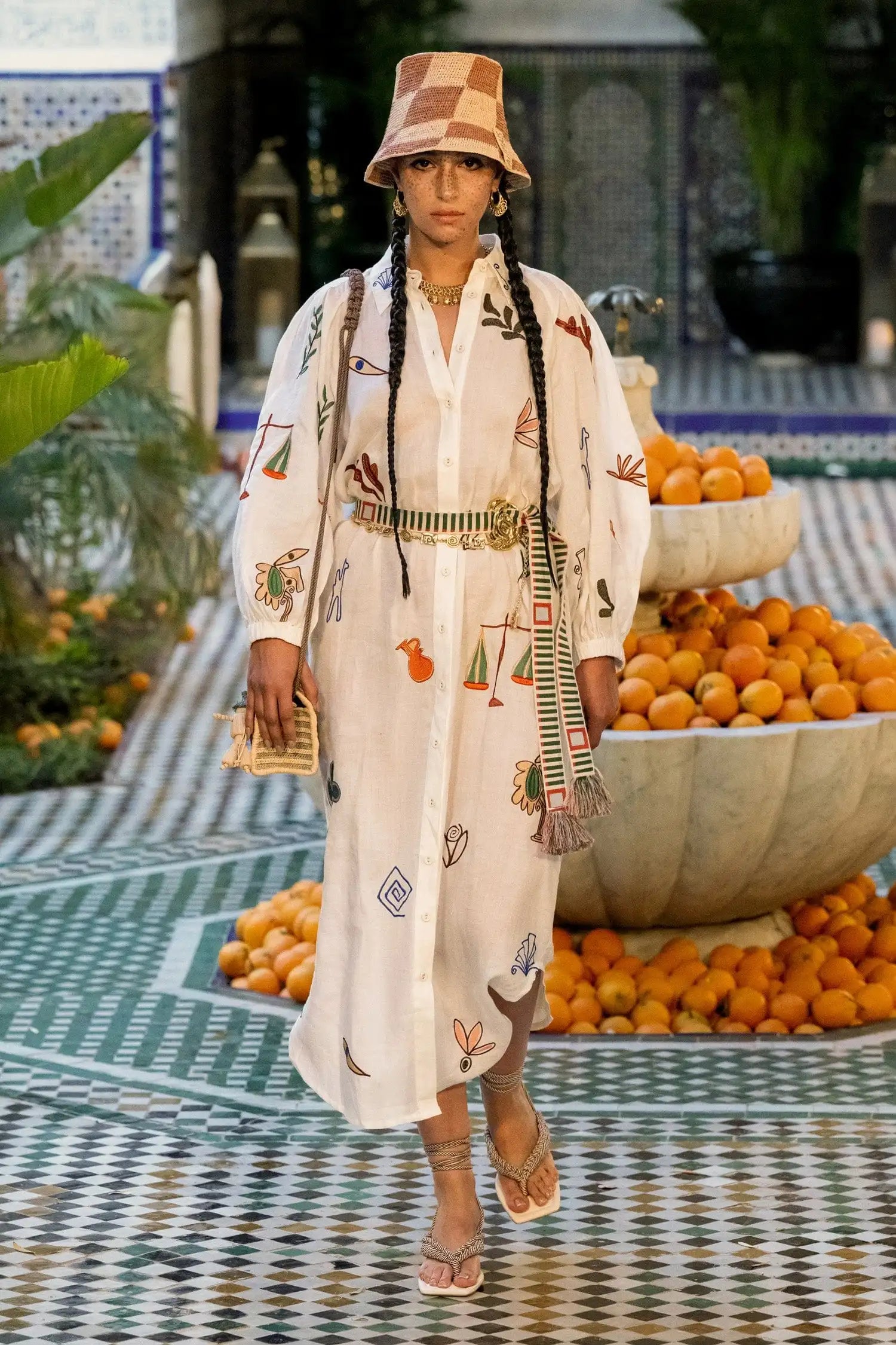 vacation button down dress alemais