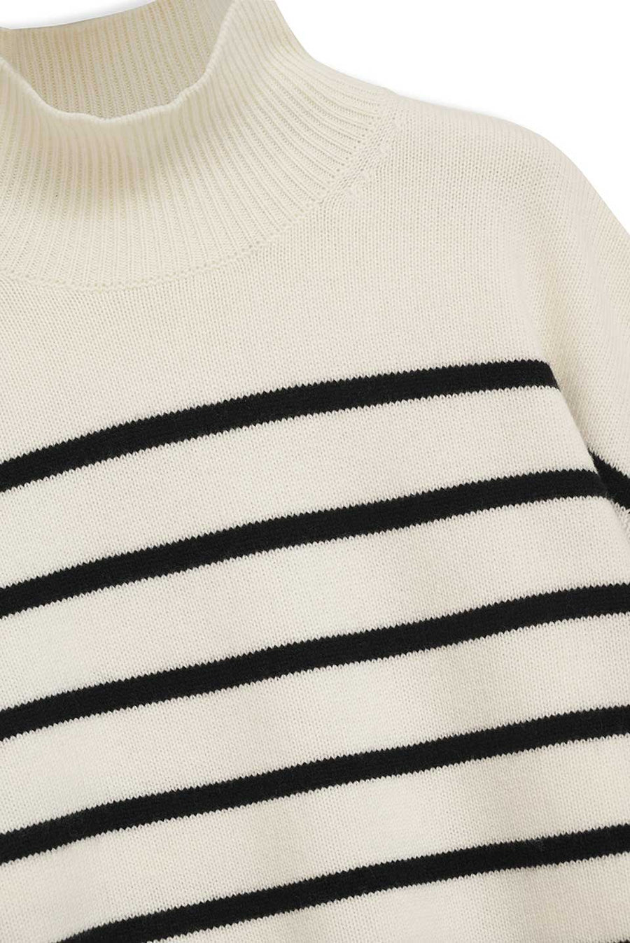 anine bing courtney sweater white front
